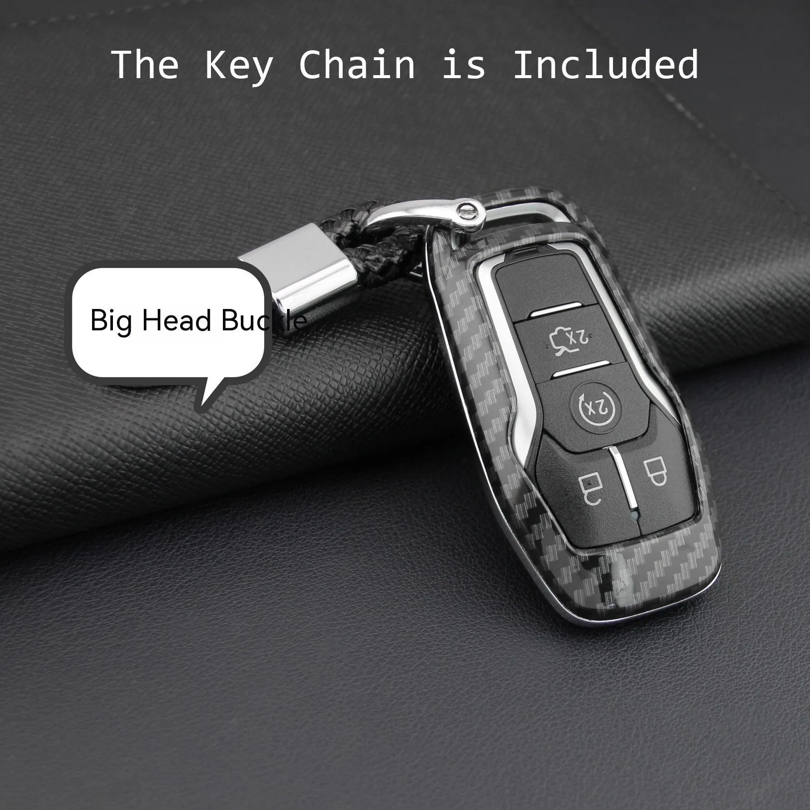 Plastic protective shell case for car key remote control with buckle closure