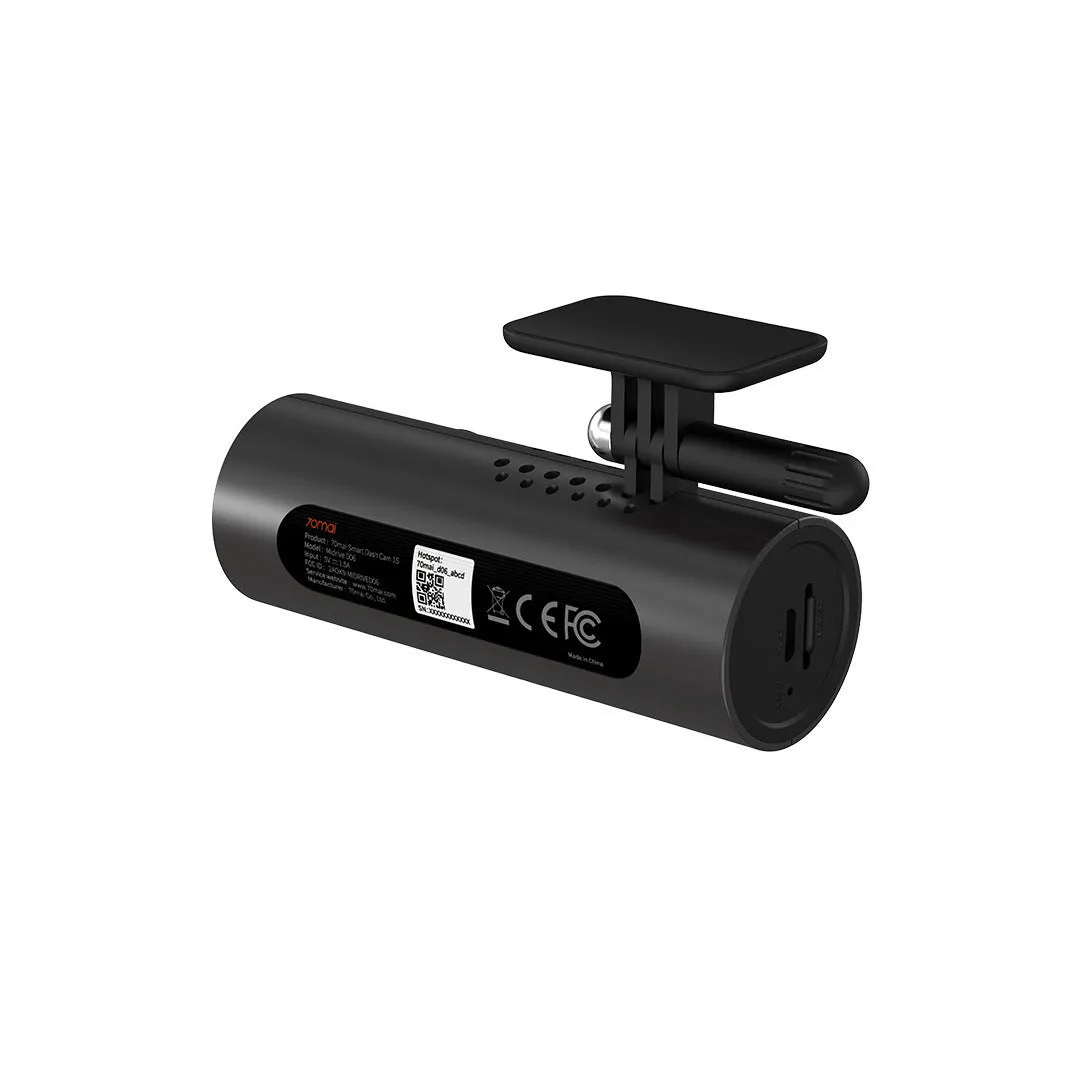 Intelligent HD night vision driving recorder 120° wide angle lens black compact dashcam