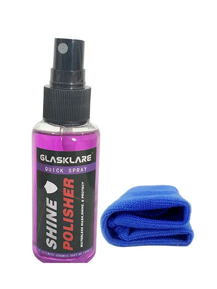 Waterless wash car paint crystal coating bottle 9H hardness mirror gloss 110ml 50ml blue violet transparent