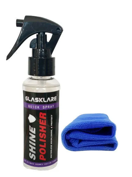 Waterless wash car paint crystal coating bottle 9H hardness mirror gloss 110ml 50ml blue violet transparent