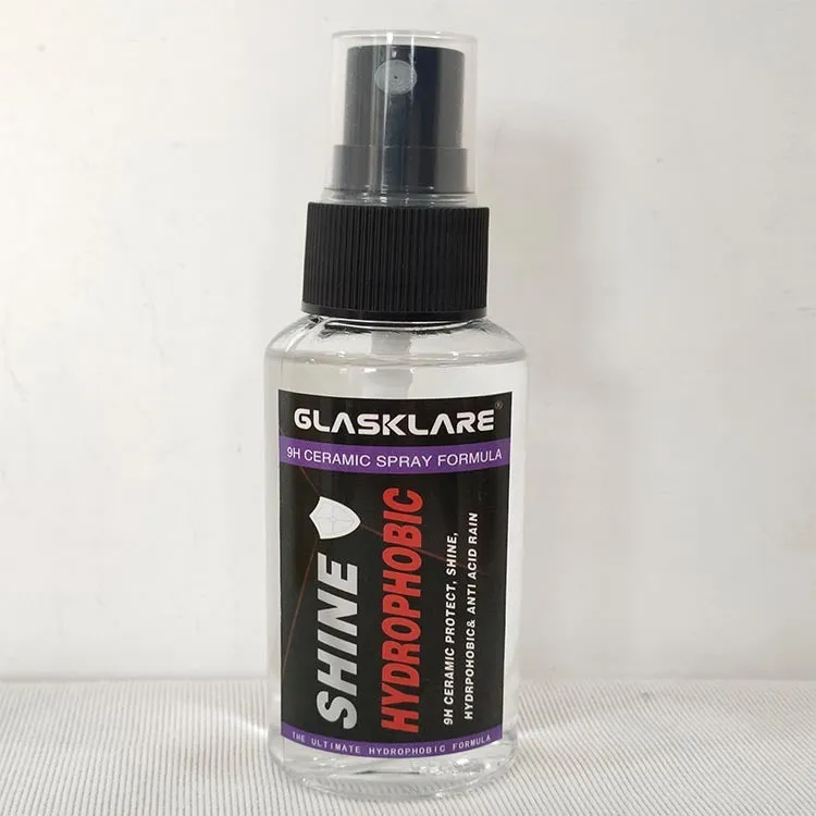 Waterless wash car paint crystal coating bottle 9H hardness mirror gloss 110ml 50ml blue violet transparent