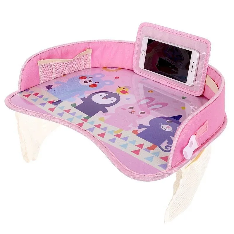 Multifunctional car seat plate made from Oxford cloth in animal world design for middle seat use