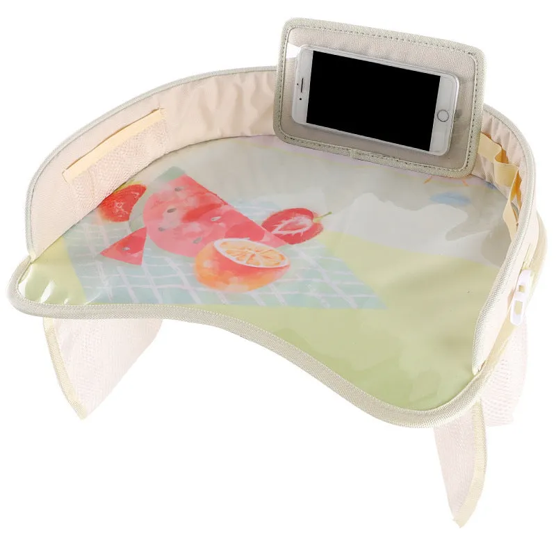Multifunctional car seat plate made from Oxford cloth in animal world design for middle seat use