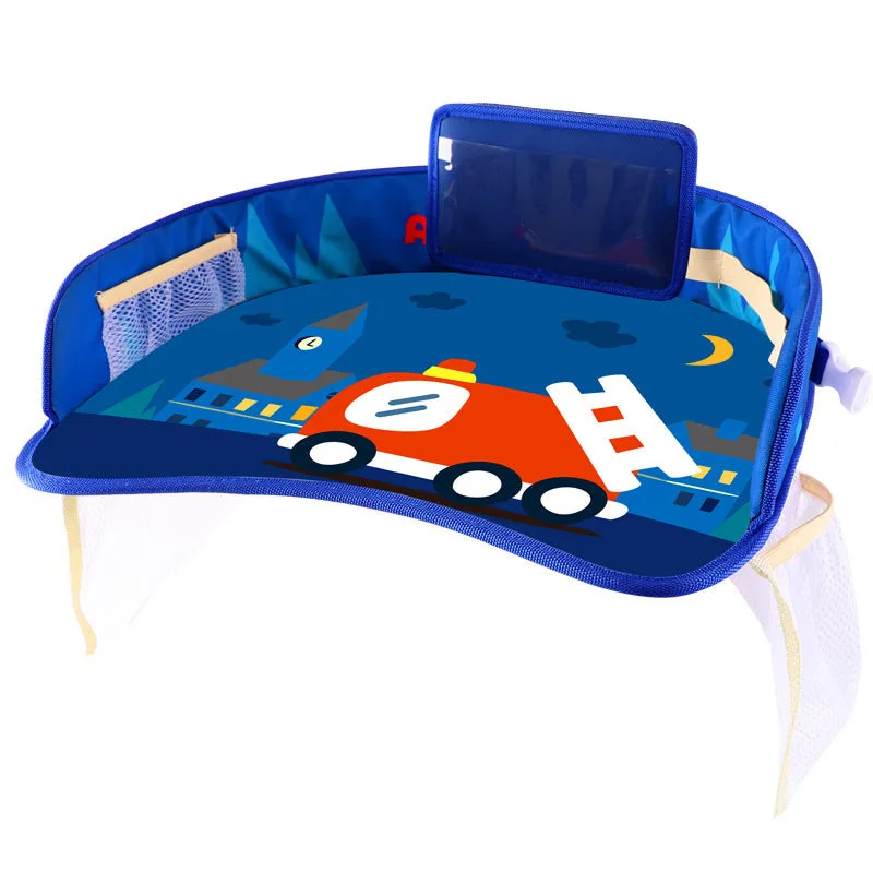 Multifunctional car seat plate made from Oxford cloth in animal world design for middle seat use