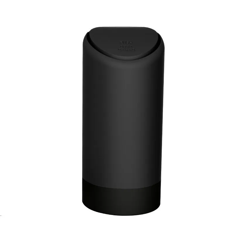 3R silicone car trash can in black 71mm diameter compact vehicle bin
