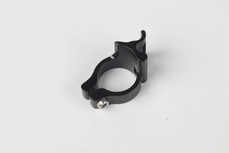 Black anodised aluminium vehicle clamp ring for 28.6mm tubing on frames and roll cages.