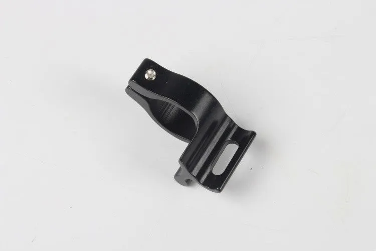 Black anodised aluminium vehicle clamp ring for 28.6mm tubing on frames and roll cages.