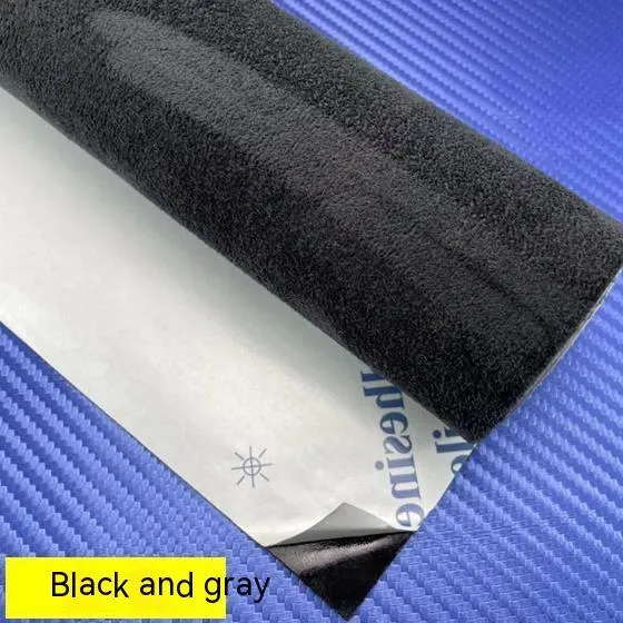 Self-adhesive elastic suede sheets in multiple colours for car interior and furniture decoration applications