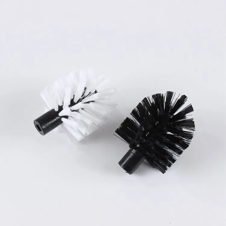 Black water-powered wheel brush 38cm long with soft and rigid brush heads connected to garden hose for tyre cleaning