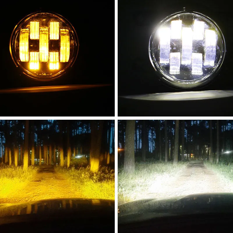 S Car Led Fog Light steering die-cast aluminium alloy PC lens 30W for LADA GRANTA KALINA LARGUS white yellow light