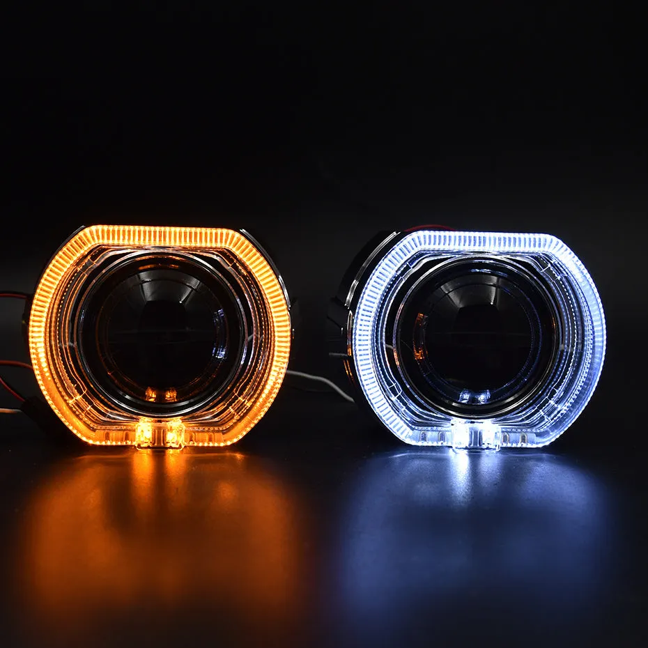 Square LED car DRL daytime running light universal 12V 35W integrated lampshade