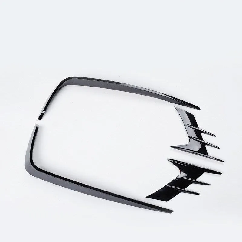 Black PP front fog lamp eyebrow modification blade for 10th generation YAGE