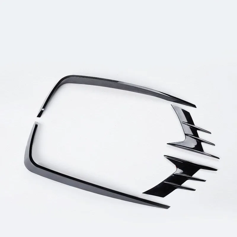 Black PP front fog lamp eyebrow modification blade for 10th generation YAGE