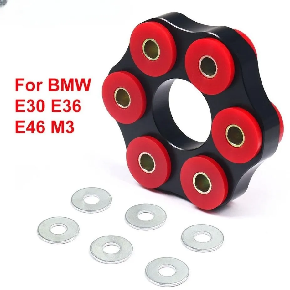 Red polyurethane aluminium drive shaft bracket for BMW E28 E30 E36 E46 vehicles