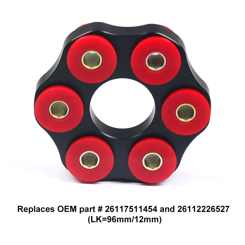 Red polyurethane aluminium drive shaft bracket for BMW E28 E30 E36 E46 vehicles