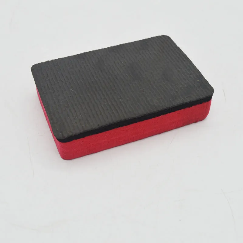 Car wash sponge magic clay rub in EVA material, 8.5x5.5x2cm, red colour option