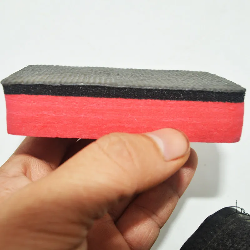 Car wash sponge magic clay rub in EVA material, 8.5x5.5x2cm, red colour option