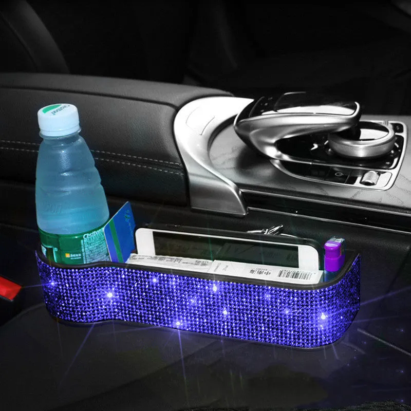Hot drilling rhinestone steering wheel cover set with shoulder pad and gear cover for car interior