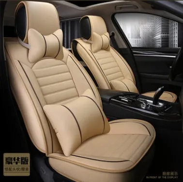 Disposable leather car seat cushion with breathable fibre hemp and universal five-seat fit in black colour