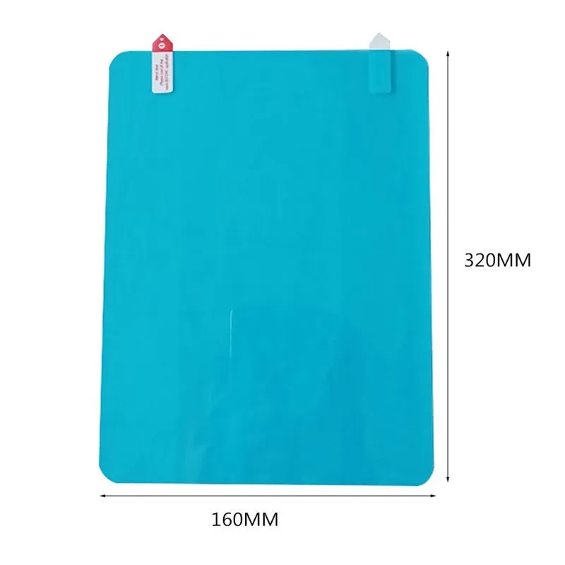 Blue oval anti-moist waterproof side mirror sticker with nano hydrophilic technology for car rain safety