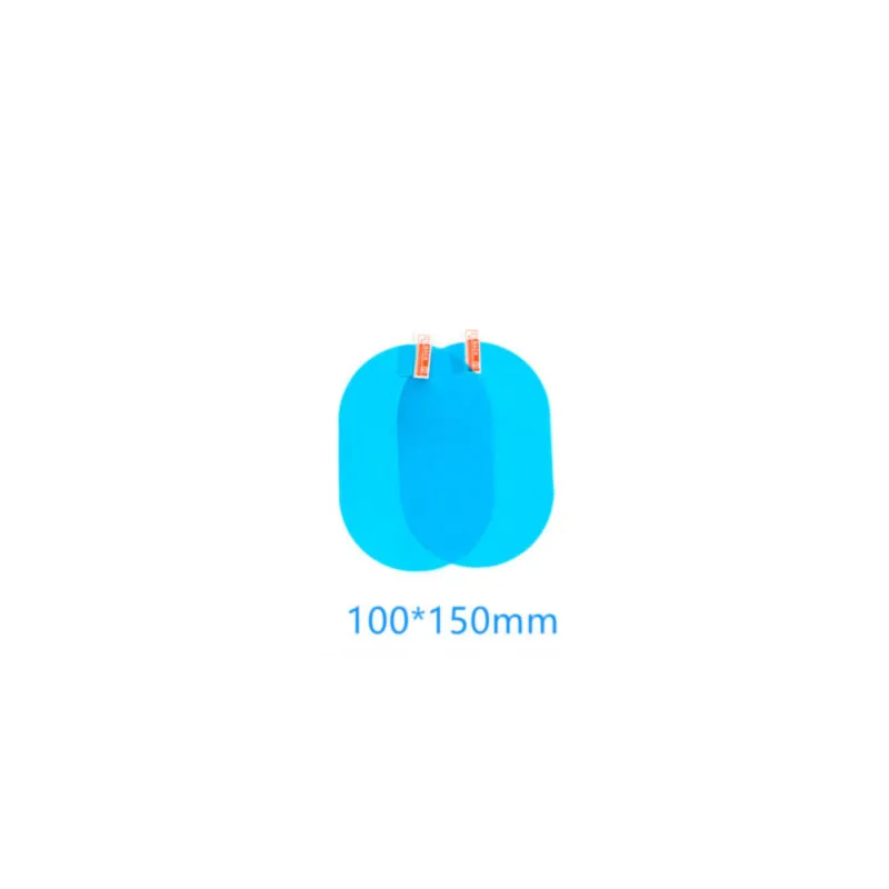 Blue oval anti-moist waterproof side mirror sticker with nano hydrophilic technology for car rain safety