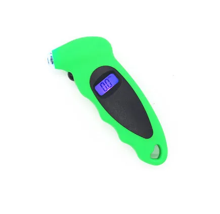 Kuiying high-precision digital tyre pressure gauge with backlit LCD display in black colour