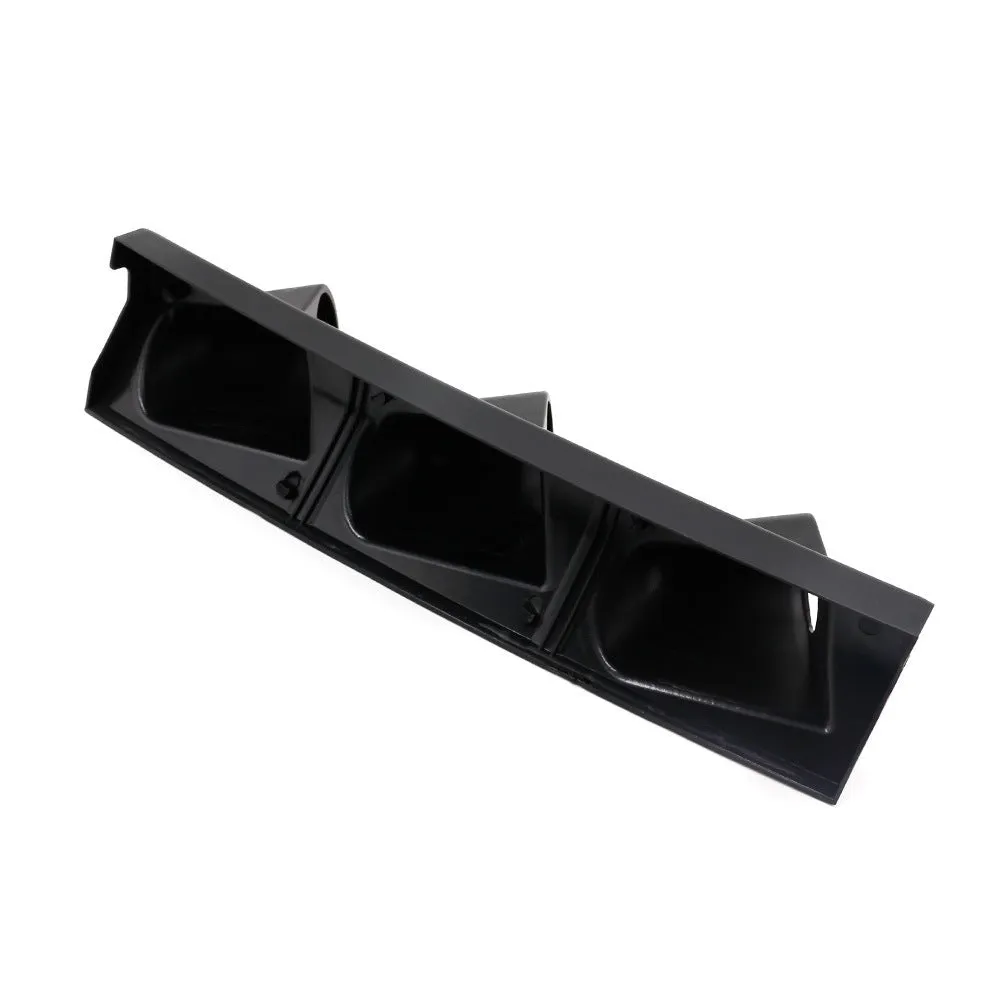 Black three-hole 52mm instrument mounting stand for car dashboard installation