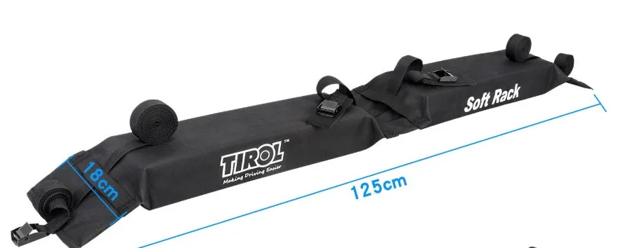 Foldable black car roof rack luggage carrier 600D Oxford cloth PVC on a car roof