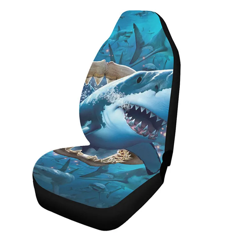 Universal car seat cover with animal print fabric, Z23 style, breathable and easy to clean