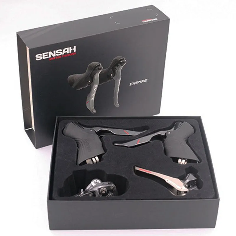 Shimano-compatible road bike transmission kit with aluminium alloy hand change and dials
