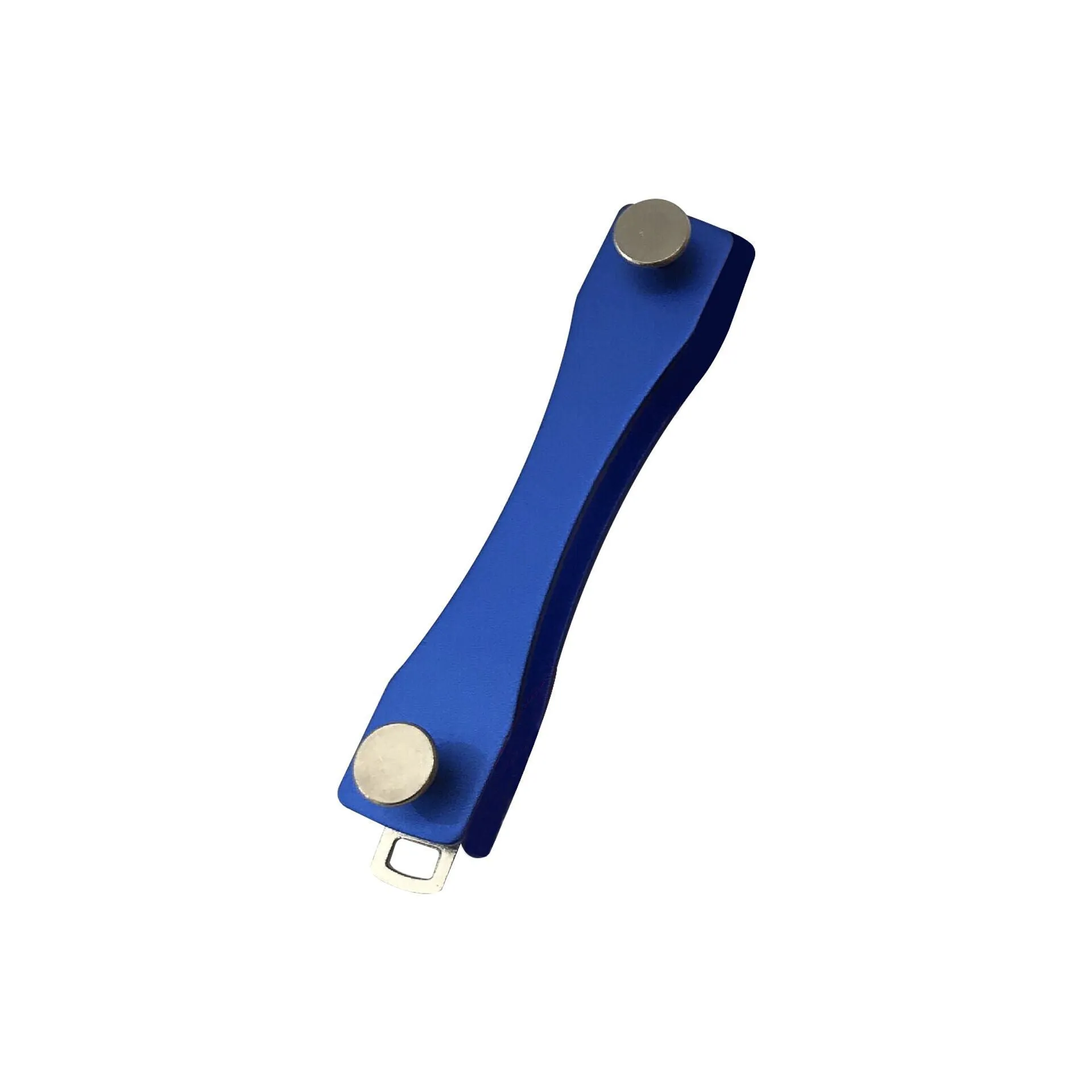 KEY SMART metal key clip in black aluminium alloy, 8.8cm long, showing keys attached to the compact holder