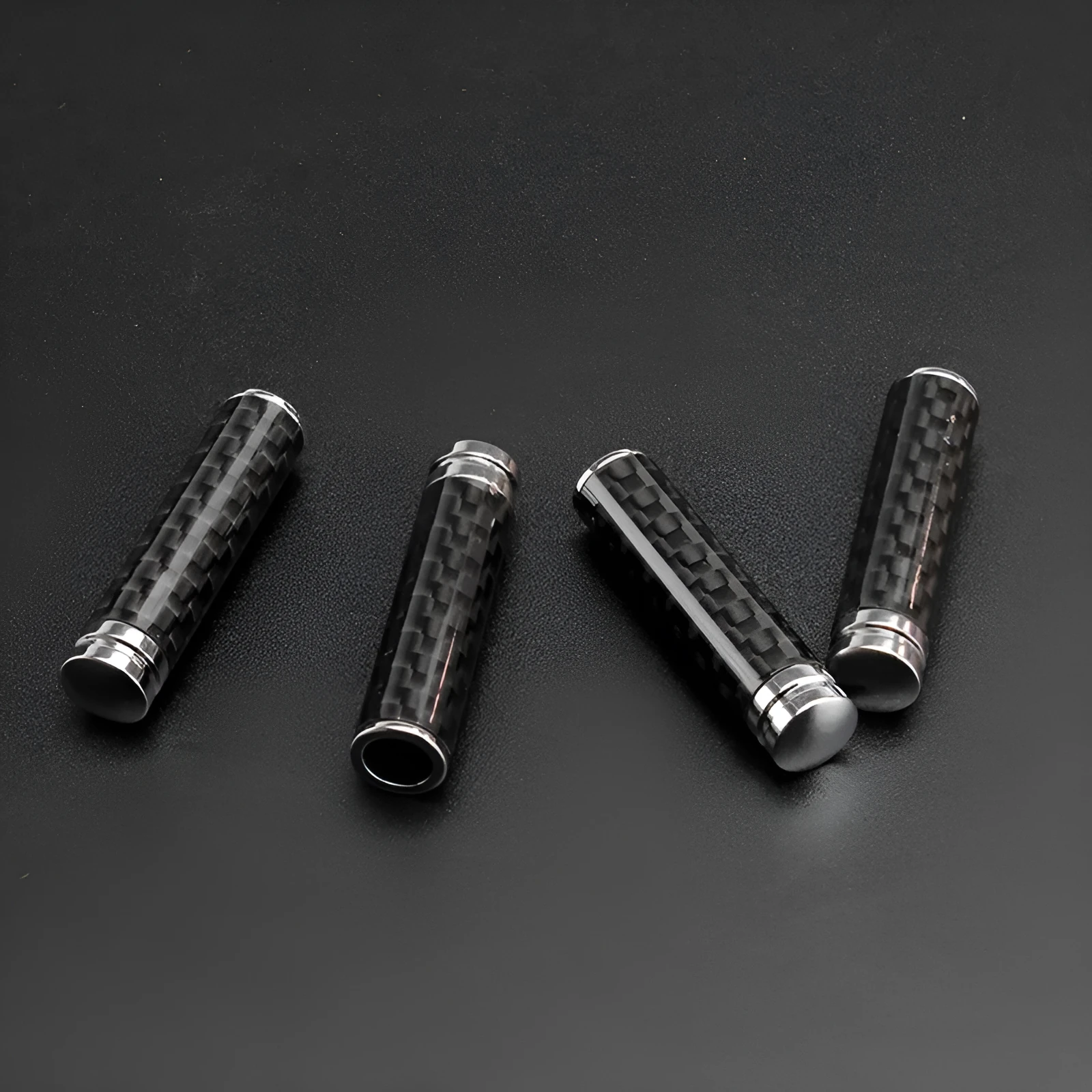 Carbon fibre door lift decorative cover set of 4 for vehicle interior styling upgrade