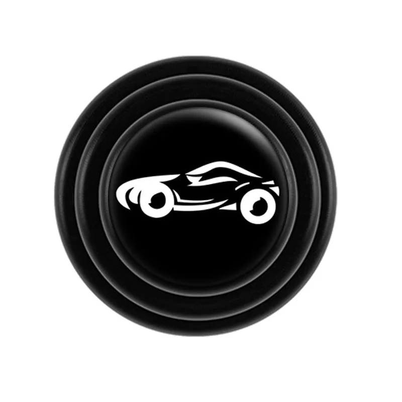 20mm thick silicone car door shock pads in black, white, and luminous colours