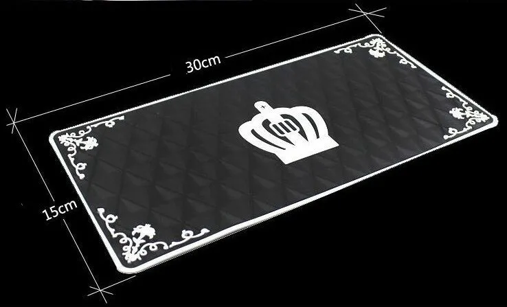 PVC car anti-skid pad 30cm x 15cm for dashboard, cup holder, and console storage, colour An Crowe