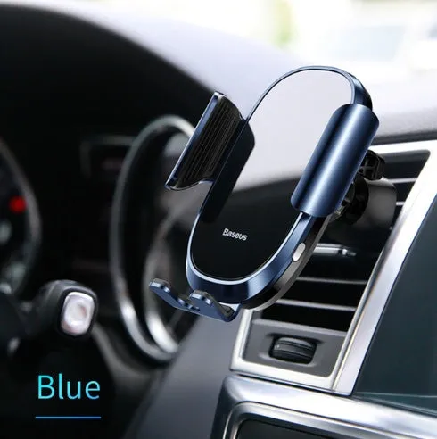 Baseus intelligent touch sensor car phone holder aluminium alloy glass panel black air vent mount