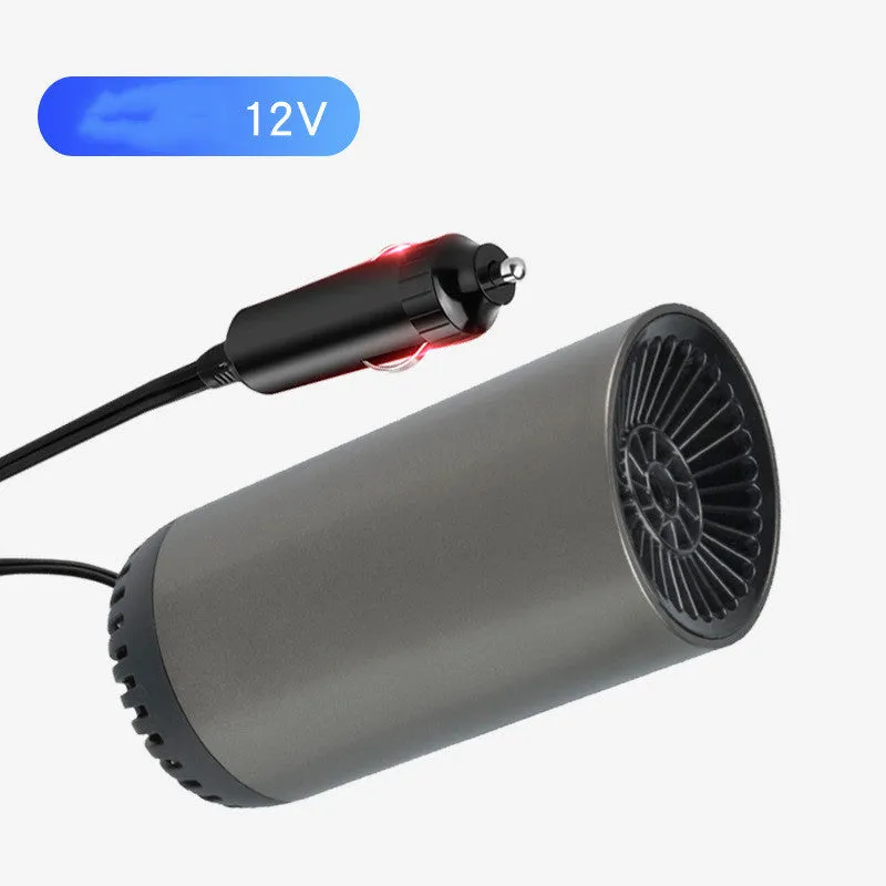 12v 150w vehicle cup heater with mesh design and rotating bracket for car defogging