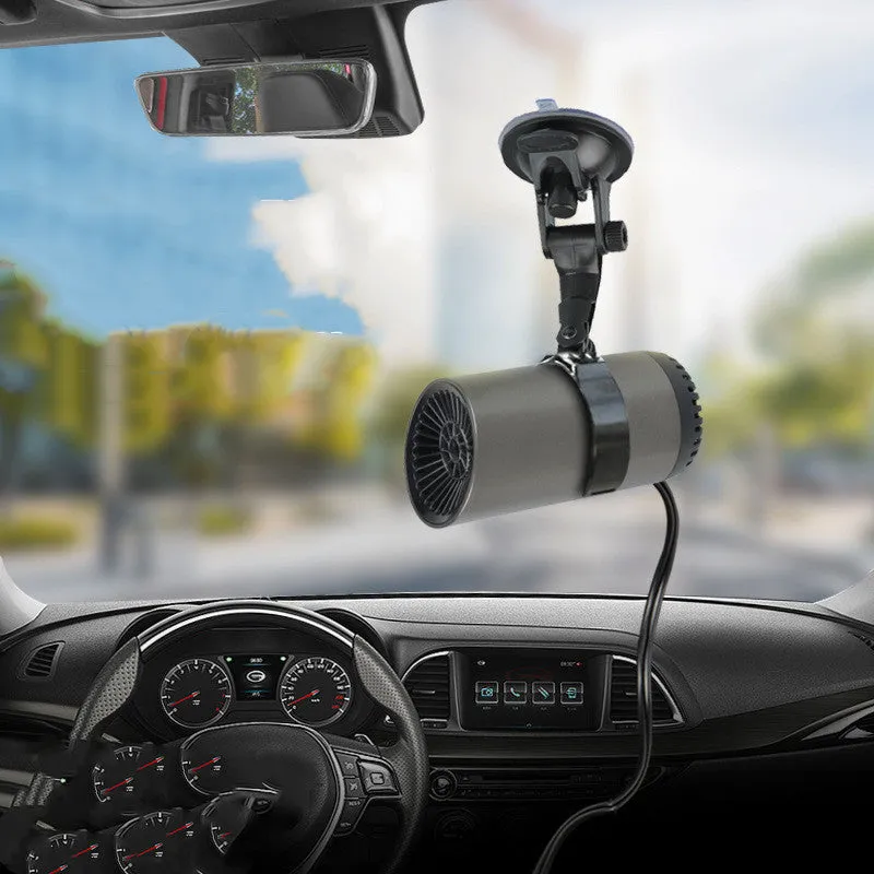 12v 150w vehicle cup heater with mesh design and rotating bracket for car defogging