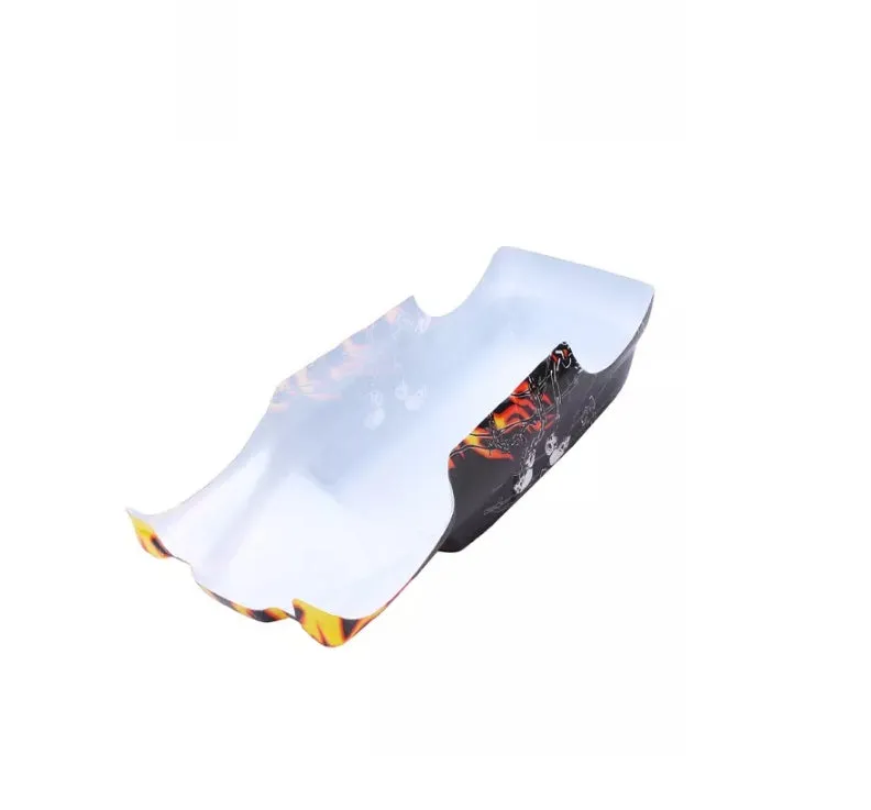 Yellow RC car shell for Traxxas Grave Digger 1/10 RTR truck made of PVC unpunched body