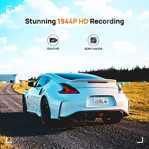 70mai A500S-1 black front dash cam with 2.7K resolution and built-in GPS