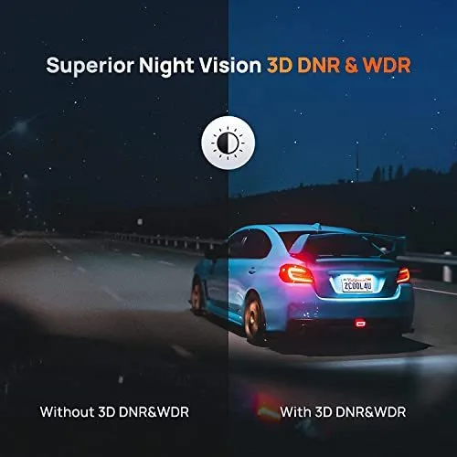 70mai A500S-1 black front dash cam with 2.7K resolution and built-in GPS