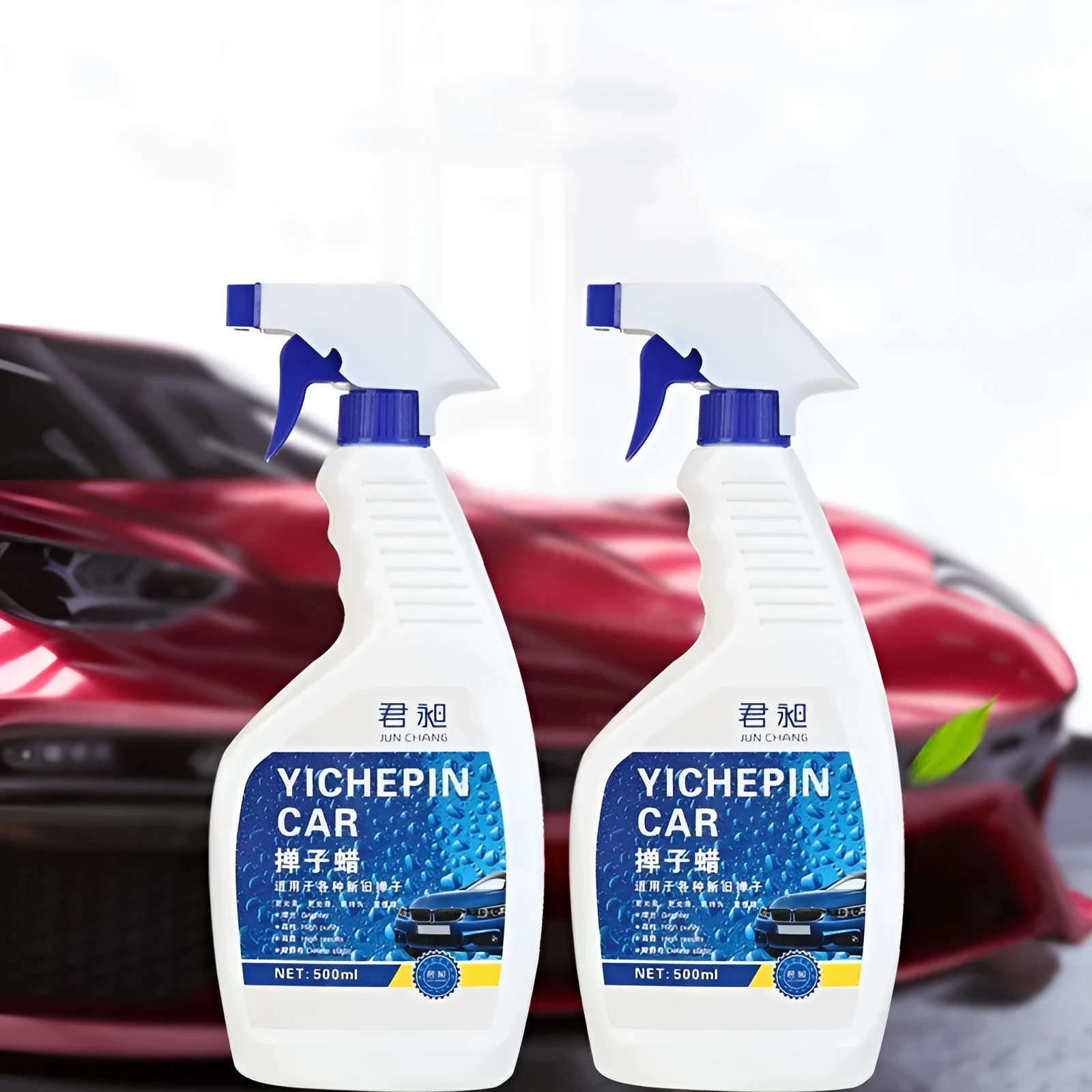 Duster Wax 500ml powder sprayer wax container for car paint maintenance with glazing and oxidation resistance functions