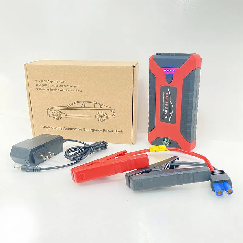 Red car emergency starter power bank 20000mAh with SOS light and ABS shell