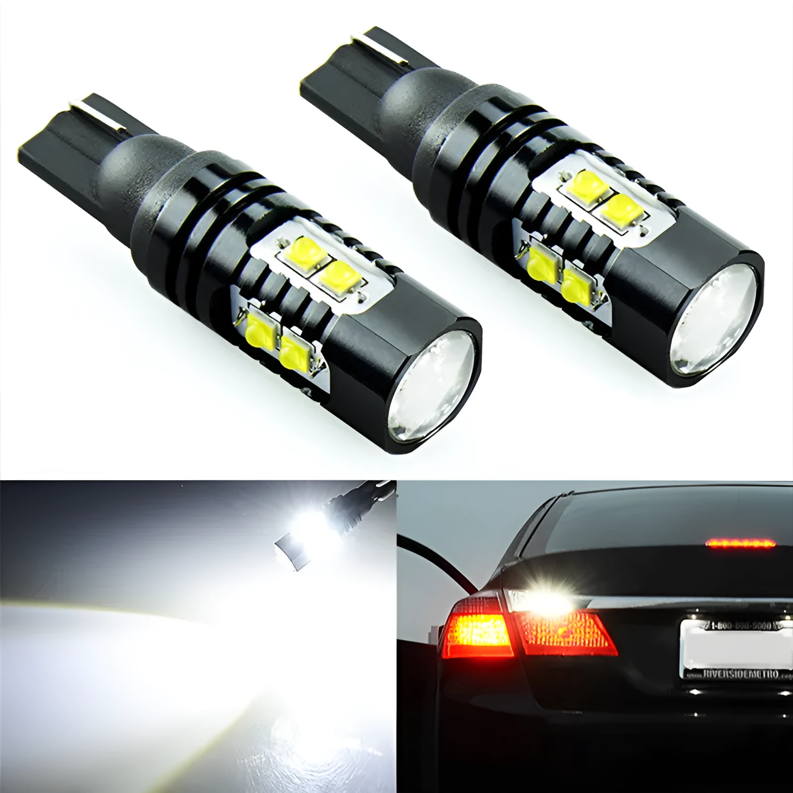 T10 LED car bulb with CREE chips, 50W 700LM, aluminium housing, white colour temperature
