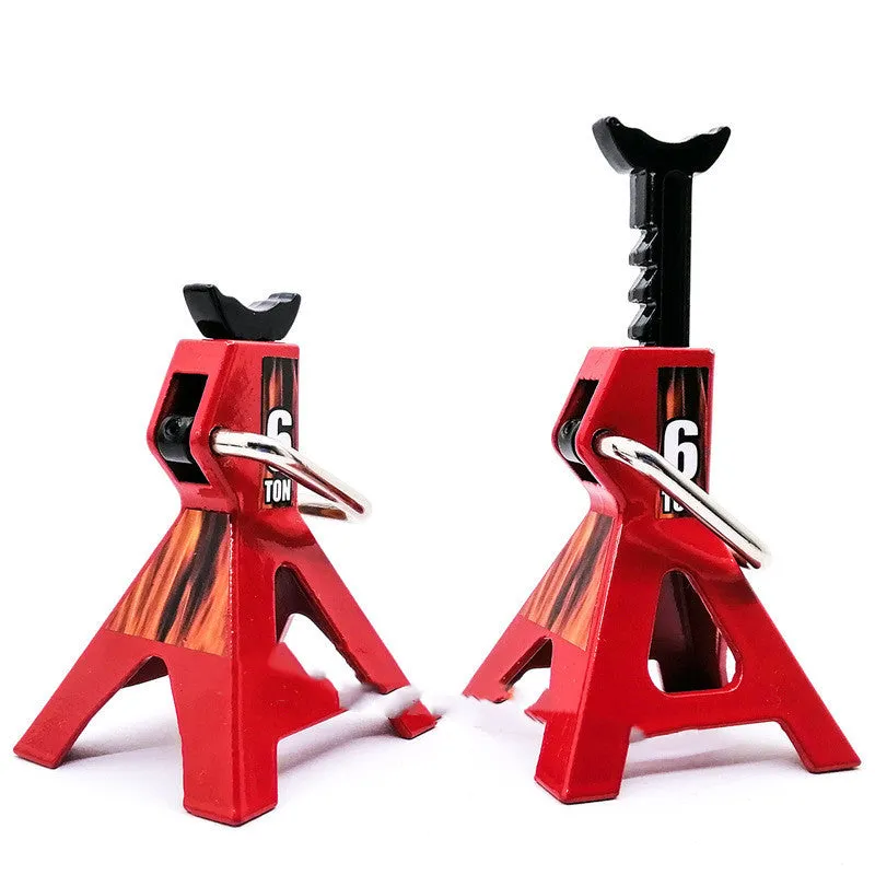 TRX 3T 6T simulation jack with zinc alloy body and adjustable height 73-105mm for climbing model car scene