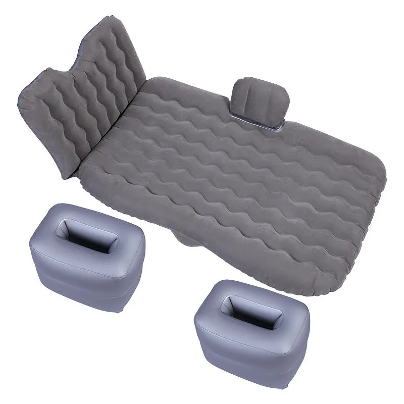 Car inflatable bed 170x80cm folding cushion in cartoon navy print for SUV rear seat rest