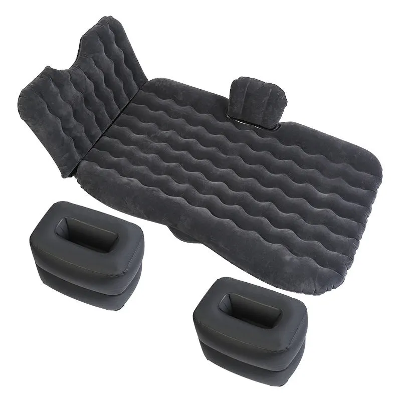 Car inflatable bed 170x80cm folding cushion in cartoon navy print for SUV rear seat rest