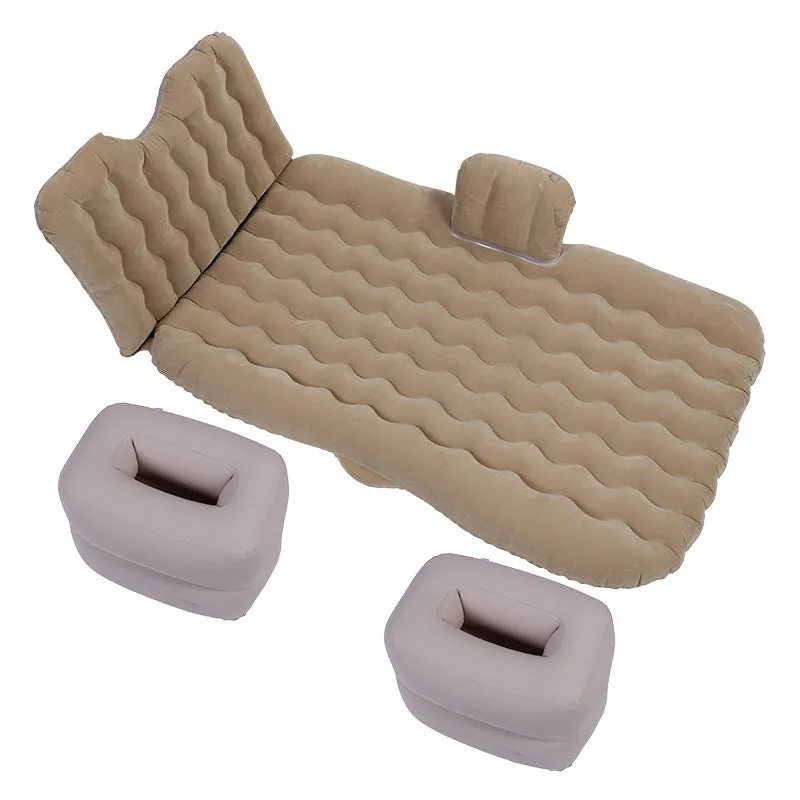 Car inflatable bed 170x80cm folding cushion in cartoon navy print for SUV rear seat rest