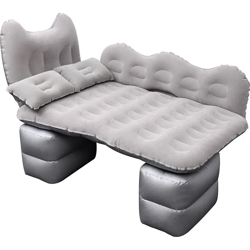 Car inflatable bed 170x80cm folding cushion in cartoon navy print for SUV rear seat rest
