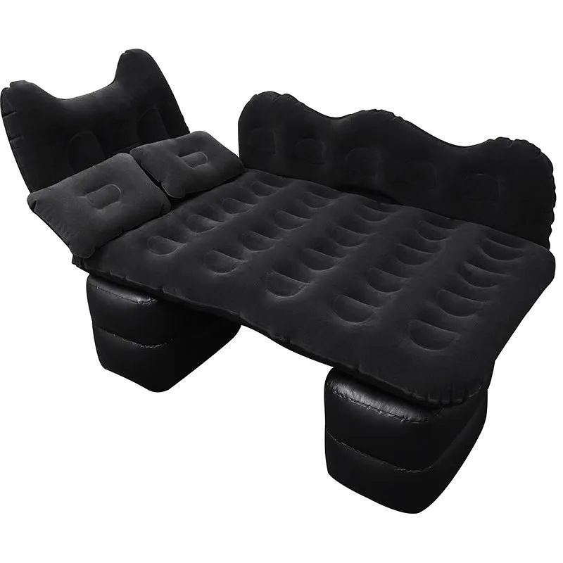 Car inflatable bed 170x80cm folding cushion in cartoon navy print for SUV rear seat rest
