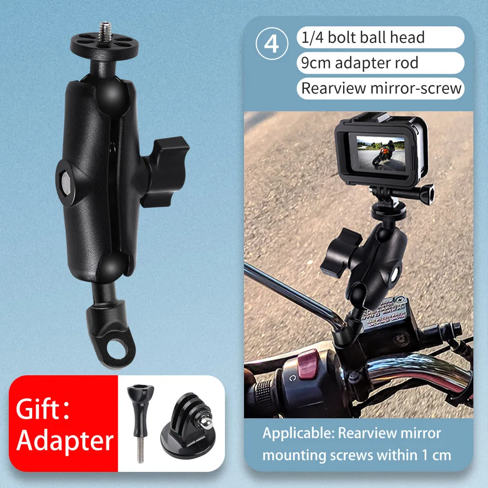 Motorcycle bracket for GoPro and Insta360 One camera plastic handlebar mount multiple colours